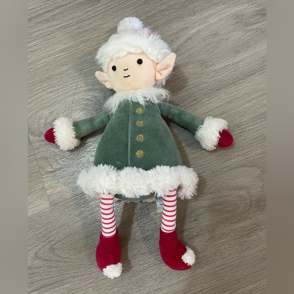 Jellycat Leffy Elf Retired Christmas Holiday Stuffed Plush Toy - Picture 3 of 6